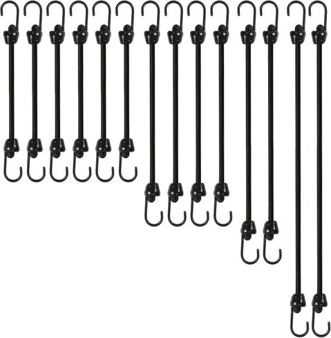 حبال بنجي صغيرة مع خطافات حجم متنوعة من 12 بوصة ، 18 بوصة ، 24 بوصة وطول 36 بوصة ، خطافات معدنية تراجع من الدرجة البحرية دون نهاية حادة ، 1/4 بوصة الحبل المطاطي in Kuwait