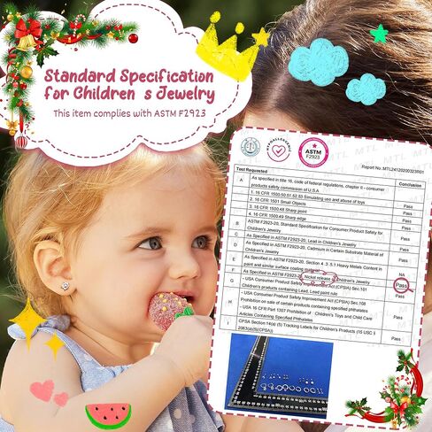 Jstyle Hypoallergenic Earrings for Girls Women Surgical Stainlee Steel Earrings for Sensitive Ears Screw Back Earrings Set Cute Hoop Earrings for Girls Kids Earrings Toddler Earrings Jewelry for Teen Girls in Saudi Arabia