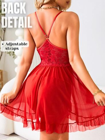 Lace Babydoll Dress,Sheer Mesh Sexy Maternity Lingerie Women,Boudoir Outfits For Photography Bridal Honeymoon in Saudi Arabia