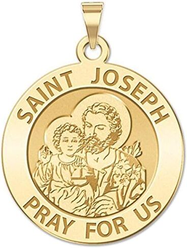 Picturesongold.com Saint Joseph الميدالية الدينية - في الفضة الاسترليني و 10K أو 14K الذهب in Kuwait