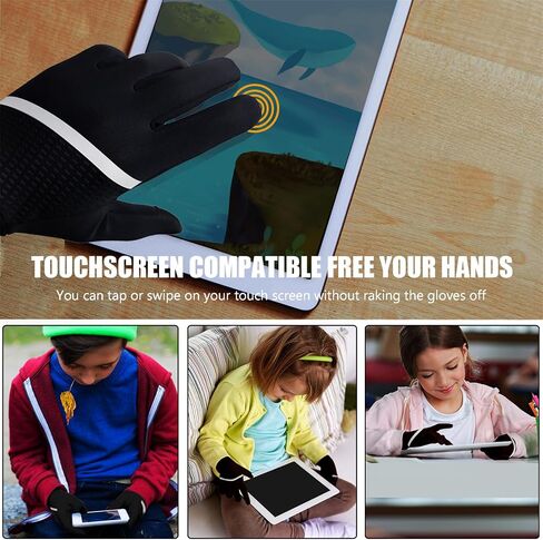 Kids Warm Bike Gloves MTB Cycling Racing Bicycles Full Finger Gloves for Climbing Riding Biking Outdoor Sports in Kuwait