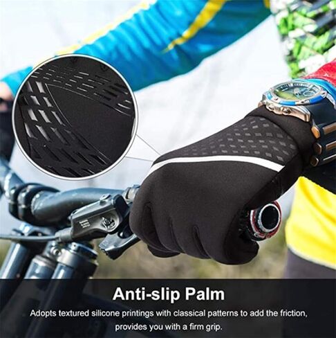 Kids Warm Bike Gloves MTB Cycling Racing Bicycles Full Finger Gloves for Climbing Riding Biking Outdoor Sports in Kuwait