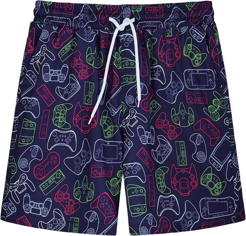 3/1 Pack Boys Swim Trunks Upf 50+ Swim Shorts Shorts Shorts with Mesh Lining Quick Dry Beachwear Swimsuit in Kuwait
