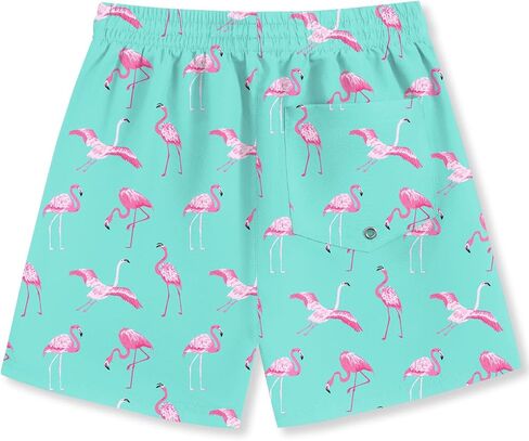 Boys Summer Beach Swim Trunks Compression Liner Adjustable Drawstring Board Shorts 6-16 Years in Saudi Arabia