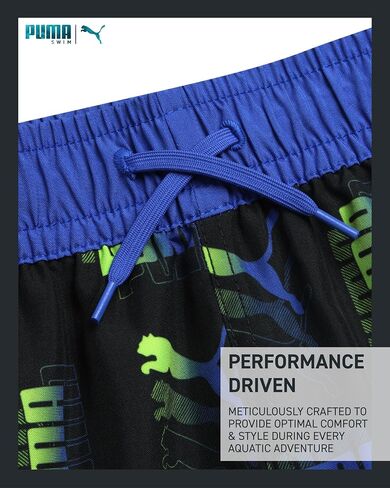 PUMA Boys Swim Trunks - Quick Dry Swimming Shorts with Pockets and Mesh Lining - Active Swimming Trunks for Boys in Saudi Arabia