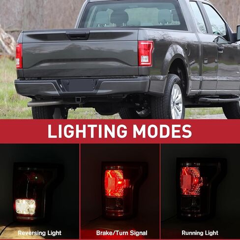 LED Tail Light Rear Lamp Assembly w/Blind Spot (Module NOT Included) Compatible for 2015 2016 2017 Ford F-150 F150 Left Driver Side HL3Z-13405-D in Kuwait