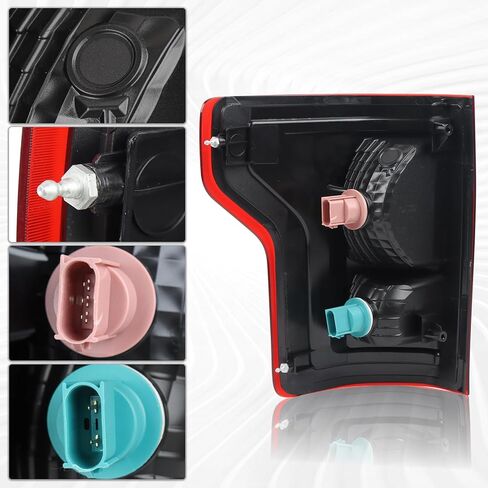 LED Tail Light Rear Lamp Assembly w/Blind Spot (Module NOT Included) Compatible for 2015 2016 2017 Ford F-150 F150 Left Driver Side HL3Z-13405-D in Kuwait