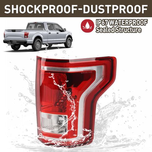 LED Tail Light Rear Lamp Assembly w/Blind Spot (Module NOT Included) Compatible for 2015 2016 2017 Ford F-150 F150 Left Driver Side HL3Z-13405-D in Kuwait