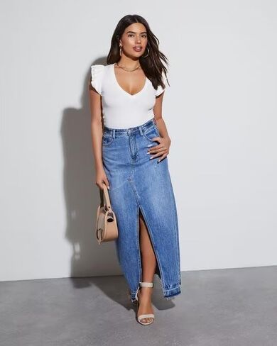 BONITEE Women Summer Ruffle Tops Sexy Deep V Neck Short Sleeve Shirts Trendy Casual Ribbed Slim Fitted Knit Tees Blouse in Saudi Arabia
