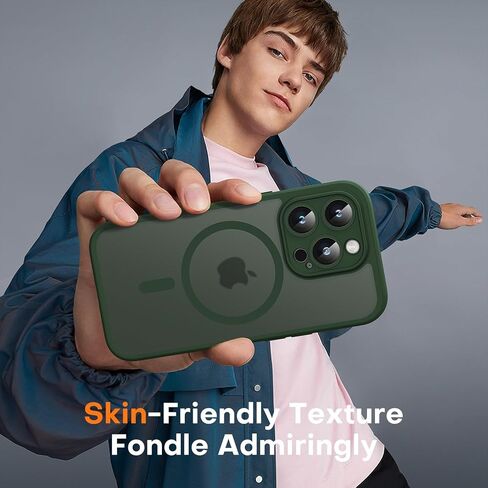 TOCOL 3 in 1 Magnetic for iPhone 13 Pro Max Case, Upgraded [Full Camera Protection] [Compatible with Magsafe] [13FT Military Grade Protection] Bumper for iPhone 13 Pro Max 6.7 Inch, Light Blue in Kuwait