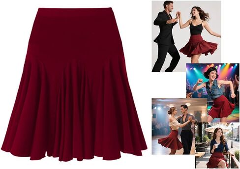 ZYMOZYM Women Black Ruched Ruffle A Line Mini Skater Casual Skirt Ladies Pleated Tennis Latin Dance Skirt with Shorts in Saudi Arabia