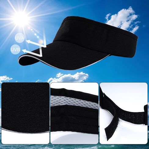 Choyaxo Sun Visor Hat UV Protection Beach Hat Golf Cap for Men Women Summer Beach Pool Sports Golf in Kuwait