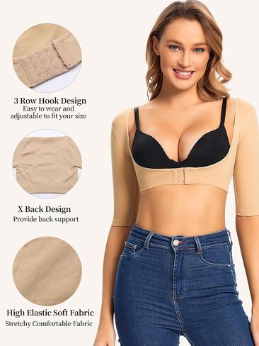 JOYSHAPER Upper Arm Shapers for Women Compression Sleeves Post Surgery Shapewear Tops Posture Corrector Arm Slimmer Vest in Saudi Arabia