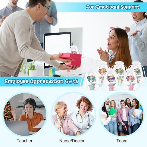 54 Sets Emotional Support Dumpster Keychain with Fire Inspirational Graduation Employee Appreciation Gifts Bulk with Card (Cute Style) in Saudi Arabia