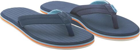 Hari Mari- Dunes- Men's Waterproof Boat Safe Colorful Rubber Flip Flops with Nylon Strap- No Break Ins, Firm Arch Support, Antimicrobial, and Floats in Water in Saudi Arabia