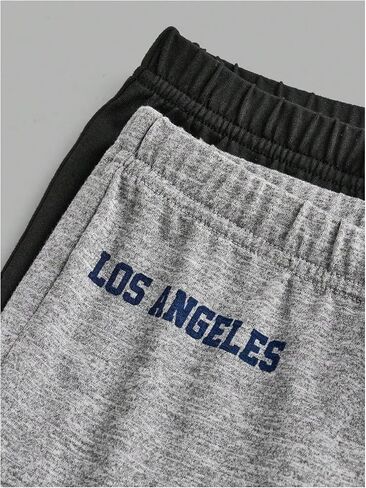 Girl's 2 Pack Letter Graphic Flare Leg Pants Leggings Bowknot مرنة بيلات الخصر in Kuwait