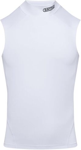Battle Sports PRO Compression Sleeveless Mock Neck, 4 Way Stretch, Moisture Wicking for Adults in Saudi Arabia