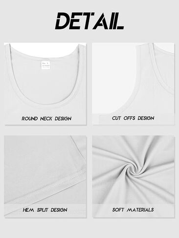 Men's Gym Workout Tank Tops - Soft Lightweight Sleeveless Muscle Shirts for Beach & Athletic Wear in Saudi Arabia