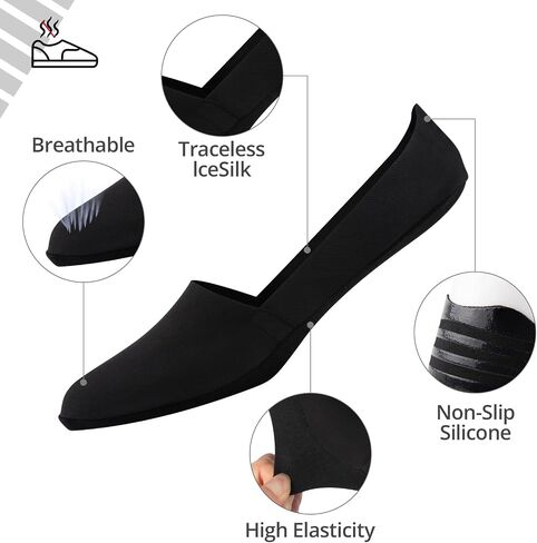 Heatuff 7 Pairs Mens No Show Socks Non Slip Low Cut Liner Socks Casual Thin Invisible Socks for Flat Boat in Saudi Arabia