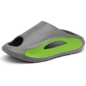 Slide Sandals Men Women Platform Sandals With Comfortable Pillow Slippers Non-Slip Lightweight Shower Shoes