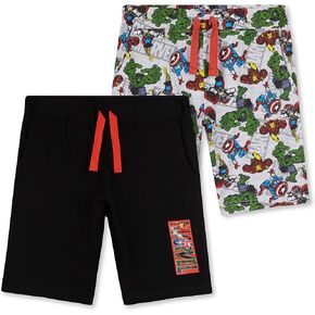 Marvel Avengers Boys Shorts, 2-Piece Sports Shorts- Gaming Gifts for Boys