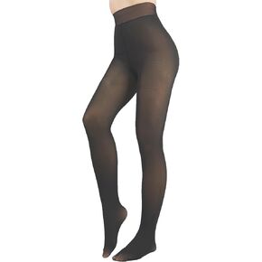 2 Pack Fleece Lined Tights Sheer Winter - Fake Translucent Tights Winter Thick Warm Pantyhose Sheer Women Leggings