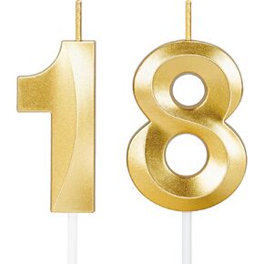 18th Birthday Candles,18th Birthday Decorations for Girls Boys,Happy Birthday Cake Topper for Men,18 Year Old Boy Birthday Gifts