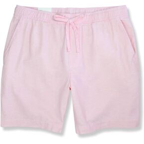Banana Republic Mens 690893 7" Linen Blend Drawstring Deck Shorts,
