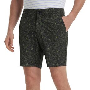M MAELREG Golf Shorts Men Print Quick Dry 9" Stretch Lightweight Water-Resistant Flex Flat Front Fashion Mens Shorts Casual