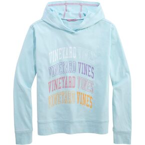 vineyard vines Girls' Stacked Varsity Text Graphic Hoodie Tee