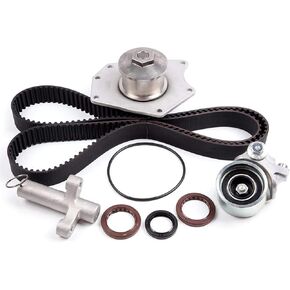 ECCPP Timing Belt Kit with Water Pump Compatible For Chrysler 300M Concorde Intrepid LHS Prowler 1998-2002 For Dodge Intrepid 1999-2001 For Plymouth Prowler TBK143WP TCKWP295 WP295K1A TB295LK1