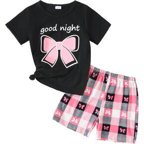 Toddler Kid Girl Clothes Classic Casual Letter Printed Soft Breathable Top Shorts 2PC Summer Outfit Set