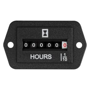Youreal DC 6-80V مقياس ساعة ميكانيكية ، لا يوجد مقياس ساعة ، مقاوم للماء لمولد محرك الديزل ، قارب RV Zero Lawn Mower Blower (DC 6-80V)