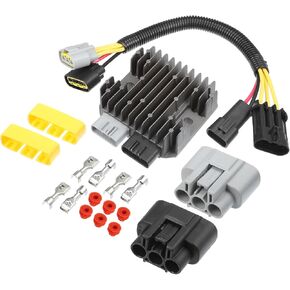 uxcell 1 مجموعة منظم الجهد المعدنية UTV المعدنية مع تسخير الأسلاك لـ Polaris General 4 1000 2017-2021 لـ Polaris RZR 900 2014-2020 No.4013978 5Wires 5Pins