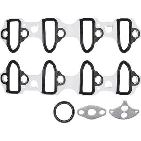 Engine Intake Manifold Gasket Set Compatible with Chevy Avalanche Express Silverado Suburban GMC Savana Sierra Cadillac Escalade Hummer 4.8L 5.3L 6.0L 6.2L - Replaces 89060413 MS98016T