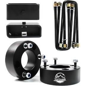 Leveling Lift Kits for 2003-2024 Toyota 4Runner FJ Cruiser 2WD 4WD, 3" Front Suspension Strut Spacers and 2" Rear Polyurethane Coil Spring Spacers Fit