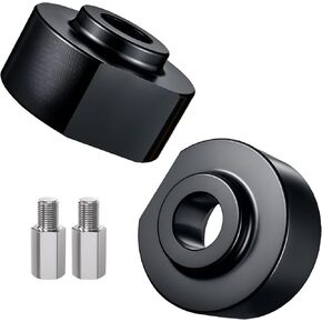 EVIL ENERGY 2" Front Leveling Lift Kit Compatible with 1981-1996 F150 2WD, 1999-2020 F250 F350 Super Duty 2WD, 2000-2005 Excursion 2WD, 2 inch Strut Spring Spacers with 3/4" Stud Extenders Black