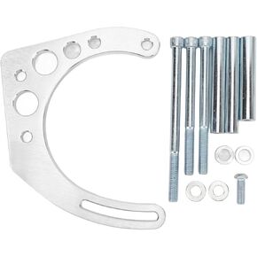 12PCS Alternator Bracket Kit BBC Alternator Bracket Adjustable Aluminum Electric Water Pump Low Mount Compatible with Big Blocks 396 427 454 Long Water Pump Pulleys