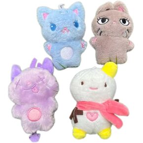 AESPA Plush Keychain 3.9in حقيبة قلادة حقيبة الديكور محفظة قلادة مجموعة مفاتيح أفخم لينة ولطيفة للجماهير