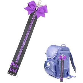 Cheer Pin Strap Pin Me Ribbon for Backpack Glitter Cheerleader Keychain Cheer Gifts Cheer Bow Pin Holder