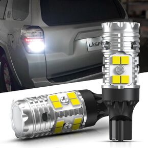 LASFIT 921 LED مصابيح LED عكسي للنسخ الاحتياطي تناسب 2006-2024 Toyota 4Runner ، 6000k White White Super Bright OEM 912 W16W ، 2 PCS