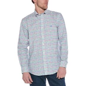 Brooks Brothers Mens Fit العاديين جميع القطن مقشور من القطن المقشور ، قميص ملابس مطرزة ،