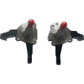 Pair Front Left and Right Forged Steel 1-Piece Stock Axle Spindles for 1973-1980 Ford Pinto, for 1974 1975 1976 1977 1978 Ford Mustang II