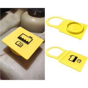 2PCS Engine Coolant Reservoir Cap, Radiator Overflow Tank Cap Replacement 55111074AA 52079331, Coolant Recovery Water Tank Cap Compatible with Grand Voyager Wrangler Compass