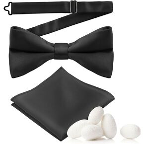 MANSPHIL MENS Silk TIX PRINE BOY POCK POCKENT SEPT ، 6A GRADE 100 ٪ Mulberry Silk ، Classic SOILD ، GOFE WAMBLEST in Kuwait