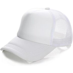 Kids Mesh-Baseball-Cap Boys-Girls Trucker-Hat - Adjustable UV-Protection Snapback Cap for Summer(2-5years)