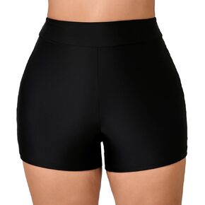 Halcurt Women's Plus Size High Pherced Board Shorts Tankini Swim Swims Modest Beach Swimsuit Swimsuit Shorts