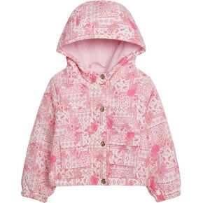 Jessica Simpson Girls' Midweight Hooded Utility Jacket