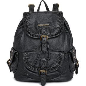 Montana West Backpack Purse for Women Soft Washed Leather Drawstring Casual Travel Large Backpacks