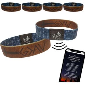 Daily Devotional Bracelets - Bible Verse Bracelets - Scripture Bracelets - NFC Tap Bible Bracelets